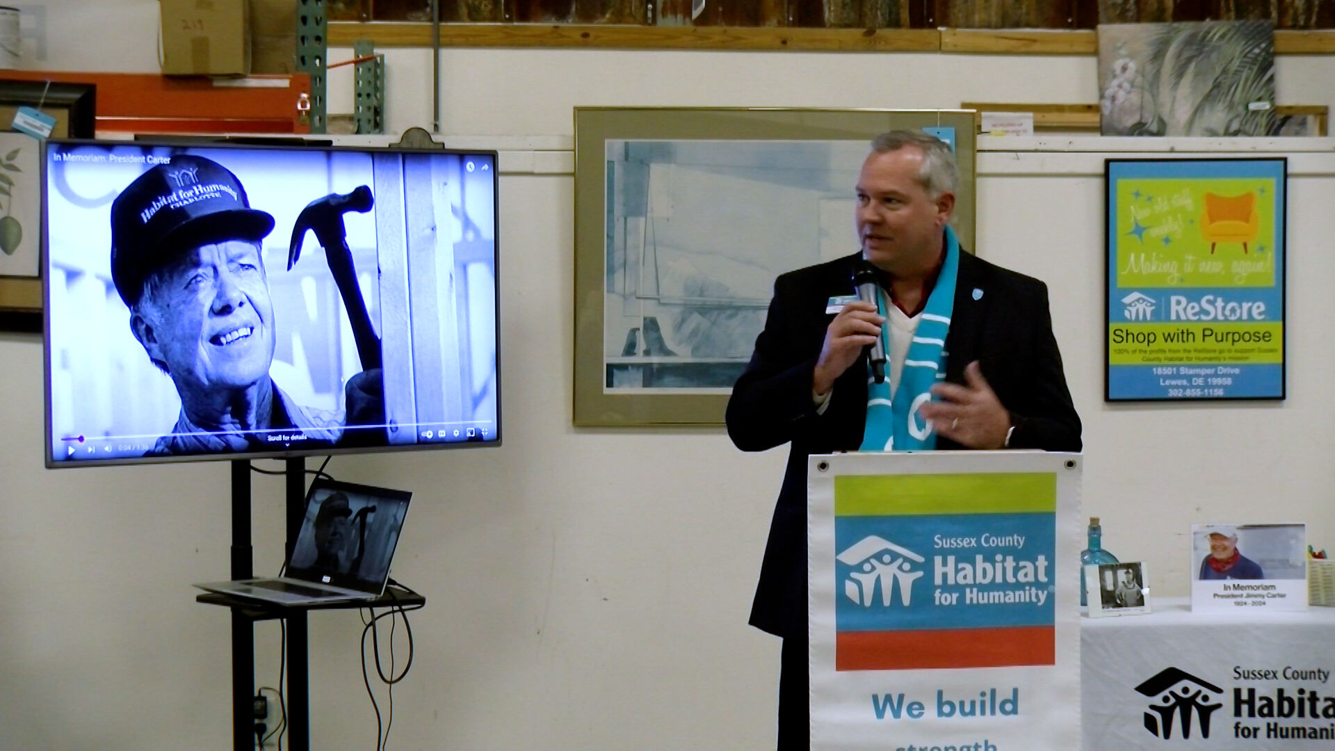 Jimmy Carter Honored by Sussex County Habitat for Humanity